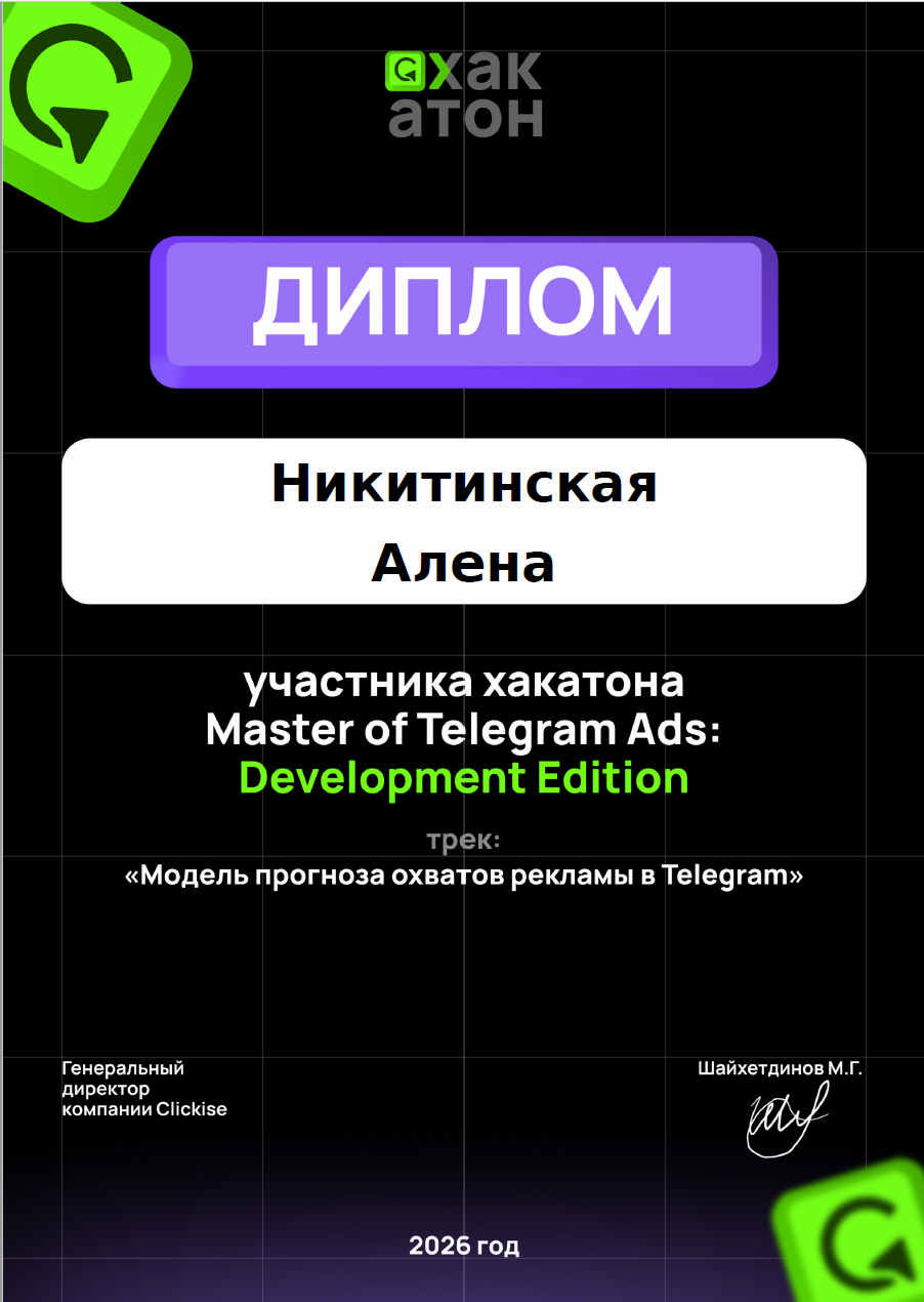 ML views predictor certificate